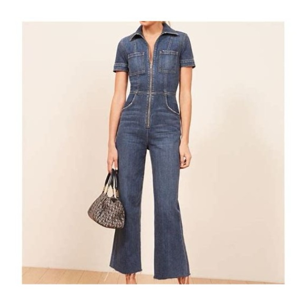 Reformation Georgia Denim Women's Denim Jumpsuit